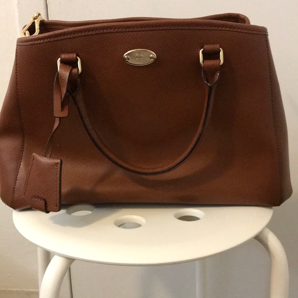 Coach leather handbag - brown